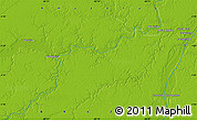 Physical Map of the area around 4° 32' 58" S, 60° 16' 29" W