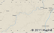 Shaded Relief Map of the area around 4° 32' 58" S, 60° 16' 29" W