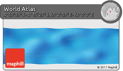 Physical Panoramic Map of the Area around 4° 32' 58" S, 65° 31' 30" E