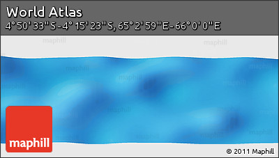 Physical Panoramic Map of the Area around 4° 32' 58" S, 65° 31' 30" E