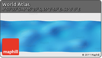 Physical Panoramic Map of the Area around 4° 32' 58" S, 65° 31' 30" E