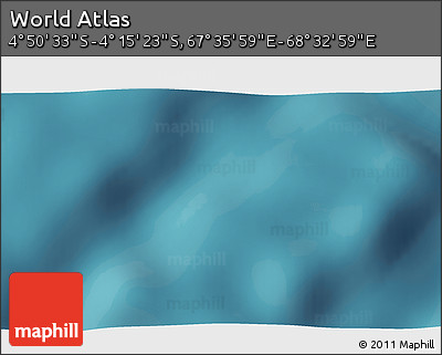 Satellite 3D Map of the Area around 4° 32' 58" S, 68° 4' 29" E