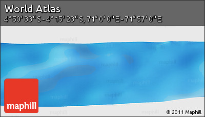 Physical Panoramic Map of the Area around 4° 32' 58" S, 71° 28' 29" E