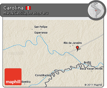 Shaded Relief 3D Map of Carolina