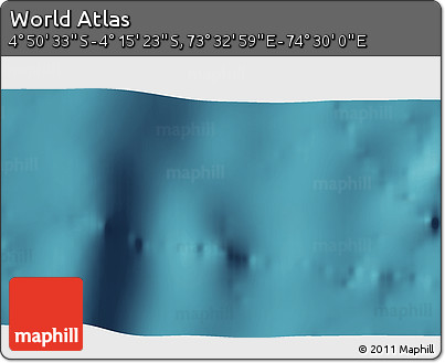 Satellite 3D Map of the Area around 4° 32' 58" S, 74° 1' 30" E
