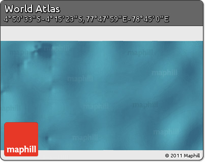 Satellite 3D Map of the Area around 4° 32' 58" S, 78° 16' 30" E