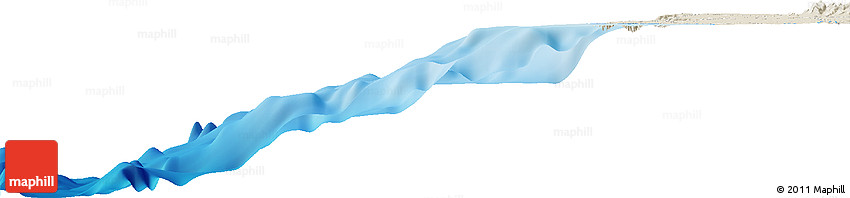Shaded Relief Horizon Map of the Area around 4° 32' 58" S, 81° 31' 30" W