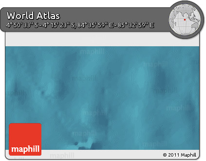 Satellite 3D Map of the Area around 4° 32' 58" S, 85° 4' 29" E