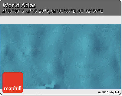 Satellite 3D Map of the Area around 4° 32' 58" S, 85° 4' 29" E