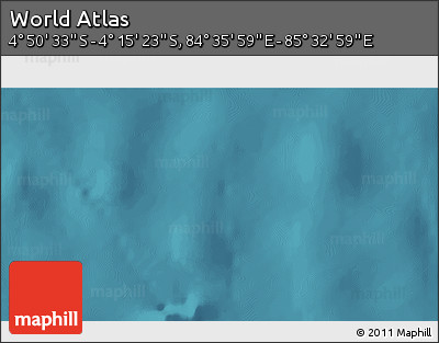 Satellite 3D Map of the Area around 4° 32' 58" S, 85° 4' 29" E