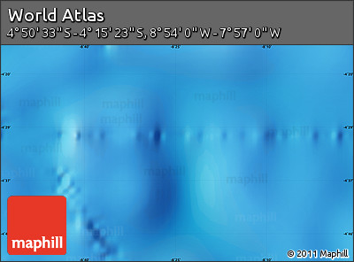 Shaded Relief Map of the Area around 4° 32' 58" S, 8° 25' 30" W