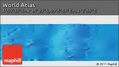 Physical Panoramic Map of the Area around 4° 32' 58" S, 93° 34' 29" E