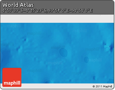 Political 3D Map of the Area around 4° 32' 58" S, 94° 25' 30" E