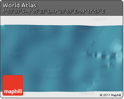 Satellite 3D Map of the Area around 4° 32' 58" S, 97° 49' 29" E