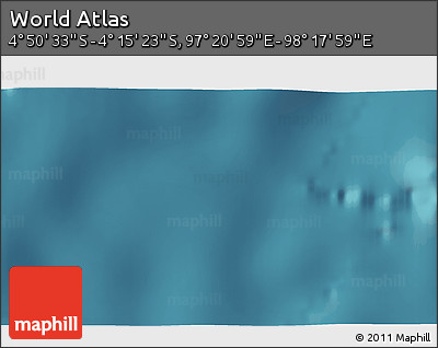 Satellite 3D Map of the Area around 4° 32' 58" S, 97° 49' 29" E