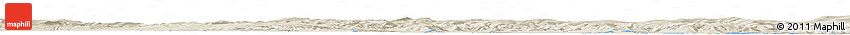 Shaded Relief Horizon Map of the Area around 50° 7' 47" N, 100° 22' 30" E