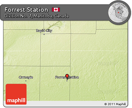 Physical 3D Map of Forrest Station