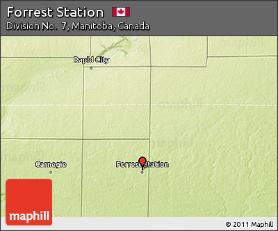 Physical 3D Map of Forrest Station