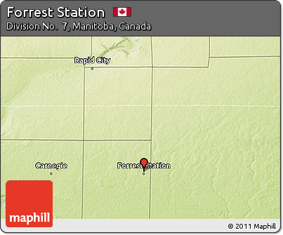 Physical 3D Map of Forrest Station