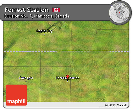 Satellite 3D Map of Forrest Station