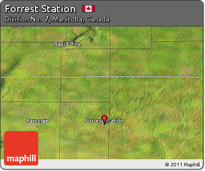 Satellite 3D Map of Forrest Station