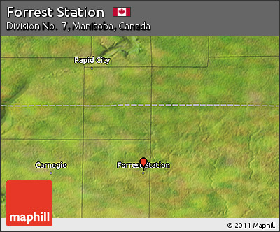 Satellite 3D Map of Forrest Station