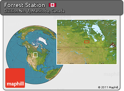Satellite Location Map of Forrest Station