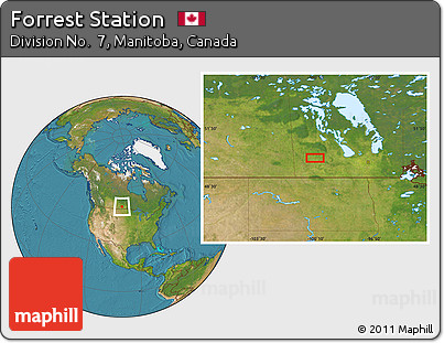 Satellite Location Map of Forrest Station