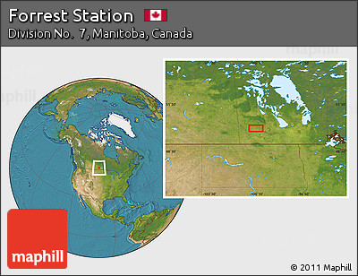 Satellite Location Map of Forrest Station