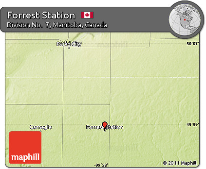 Physical Map of Forrest Station