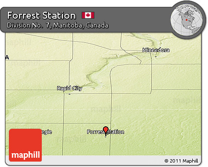 Physical Panoramic Map of Forrest Station