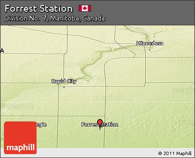 Physical Panoramic Map of Forrest Station