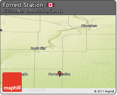 Physical Panoramic Map of Forrest Station