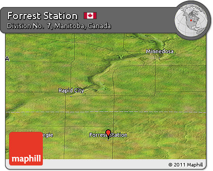 Satellite Panoramic Map of Forrest Station