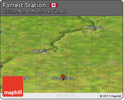 Satellite Panoramic Map of Forrest Station