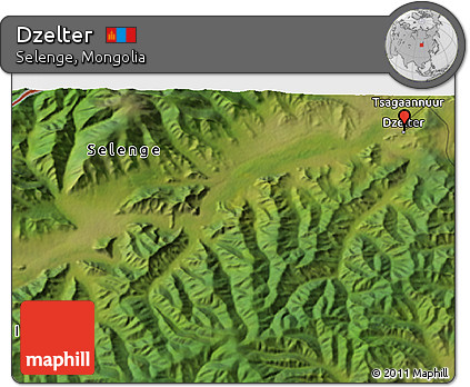 Satellite 3D Map of Dzelter
