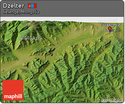 Satellite 3D Map of Dzelter