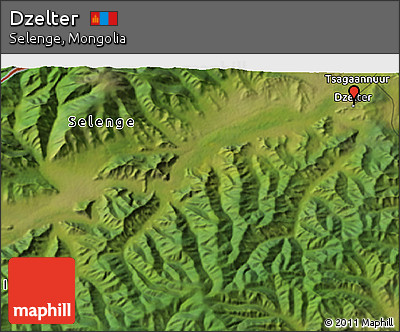 Satellite 3D Map of Dzelter