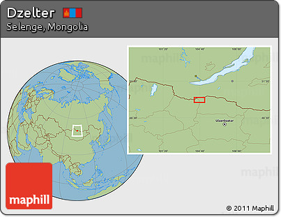 Savanna Style Location Map of Dzelter