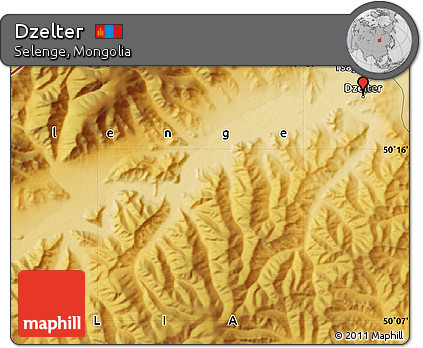 Physical Map of Dzelter