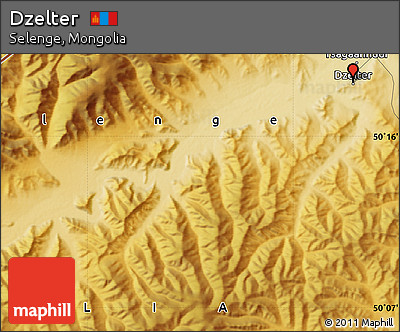 Physical Map of Dzelter