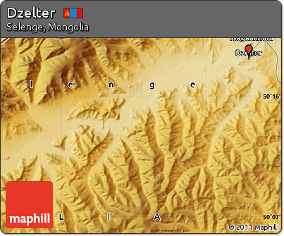 Physical Map of Dzelter