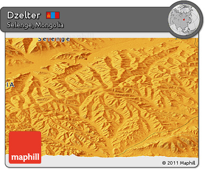 Political Panoramic Map of Dzelter