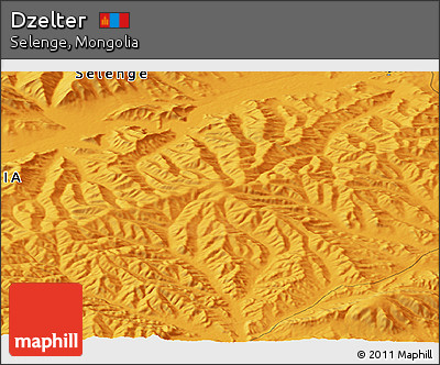 Political Panoramic Map of Dzelter