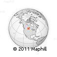 Outline Map of the Area around 50° 7' 47" N, 104° 28' 29" W, rectangular outline