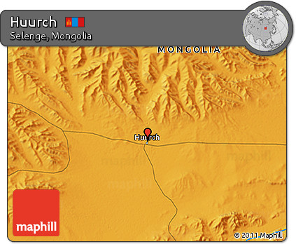 Political 3D Map of Huurch