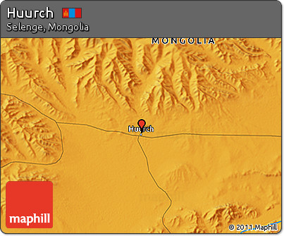 Political 3D Map of Huurch