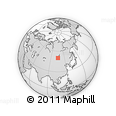 Outline Map of the Area around 50° 7' 47" N, 105° 28' 29" E, rectangular outline