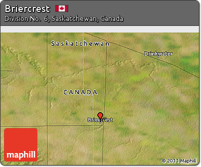 Satellite 3D Map of Briercrest