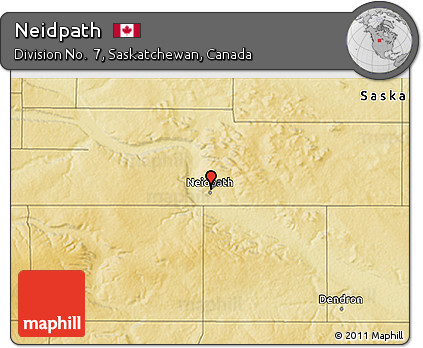 Physical 3D Map of Neidpath